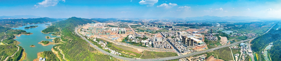 中韩（惠州）产业园起步区建设加速集中配套项目三期封顶